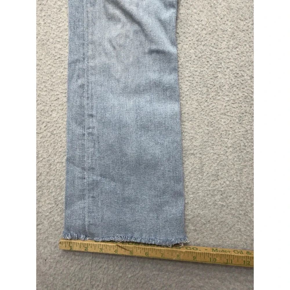 Citizens Of Humanity Isola Jeans Womens 31 Blue Mid Rise Stretch Bootcut Raw Hem - Picture 2 of 14